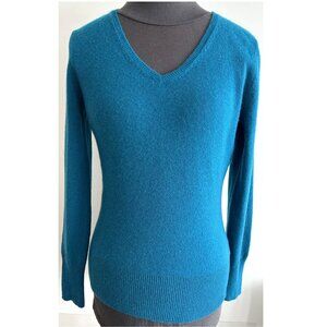 APT. 9 Blue Cashmere V Neck Sweater Sz M
